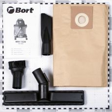 Строительный пылесос Bort BSS-1220 1200 Вт черный